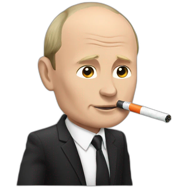 based putin smoking a juul vape emoji