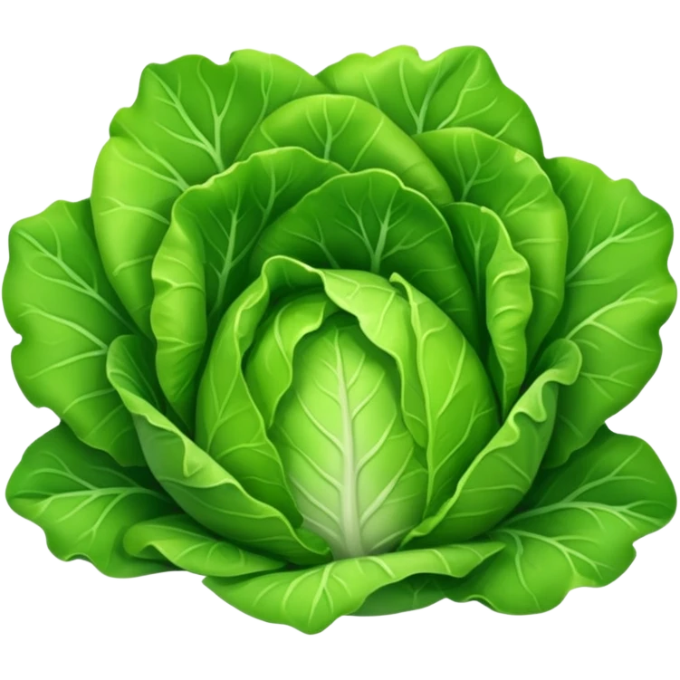 green lettuce emoji