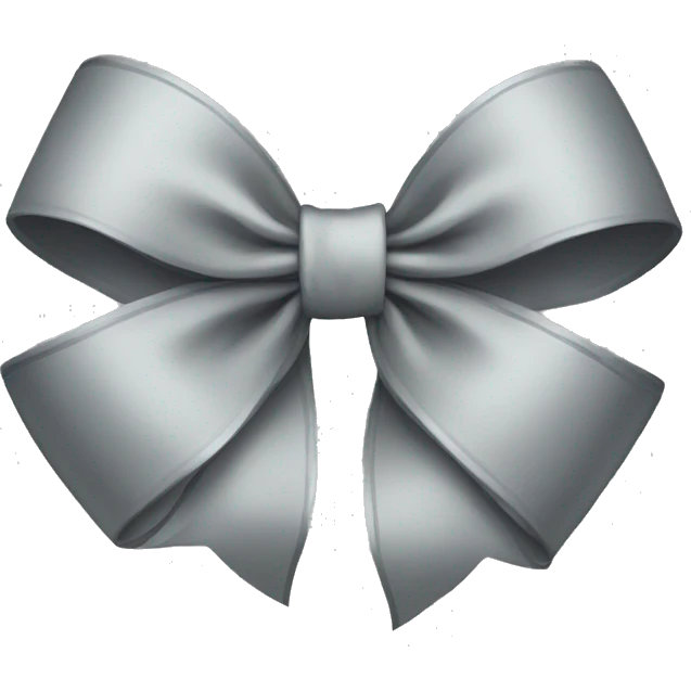 Grey bow emoji