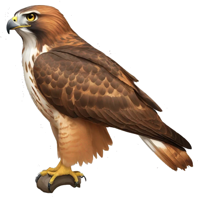Red tailed hawk emoji