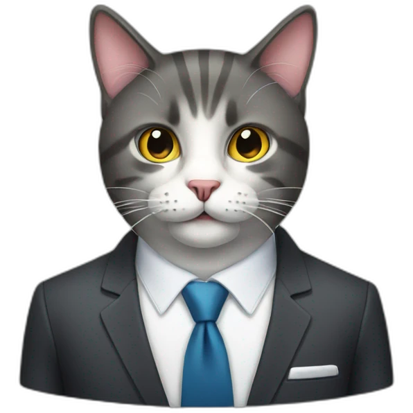 business cat emoji