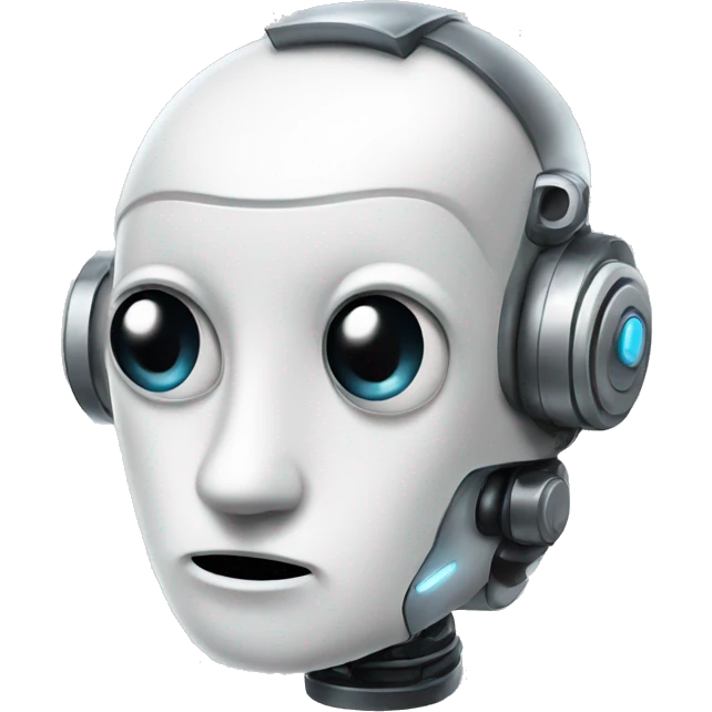 a thinking robot emoji