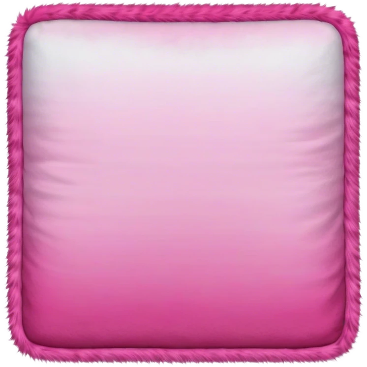 Pink fur blanket square ombre emoji