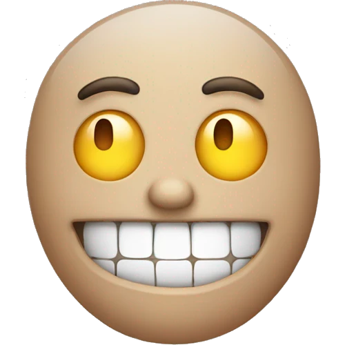 Nervous laughing  emoji