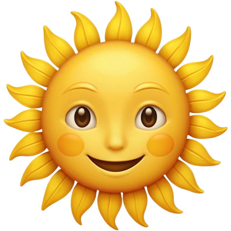 a happy sun emoji