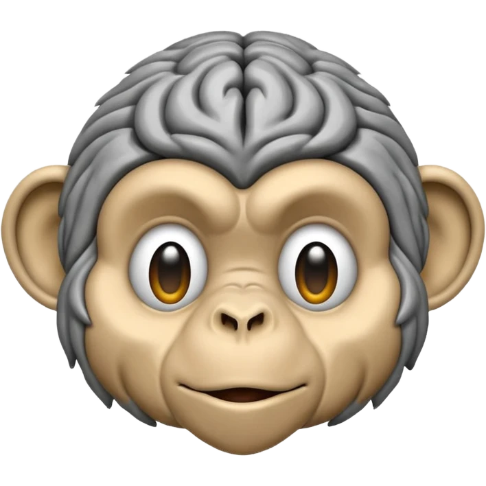 brain monkey emoji
