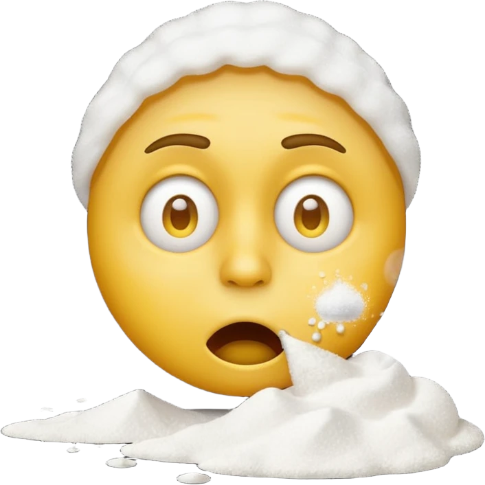 Emoji qui snif de la drogue emoji