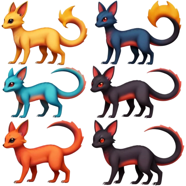 magma-gradients-colored Salandit-Umbreon-Flareon-Noivern-Noibat-Serval-Hybrid (Full body) emoji
