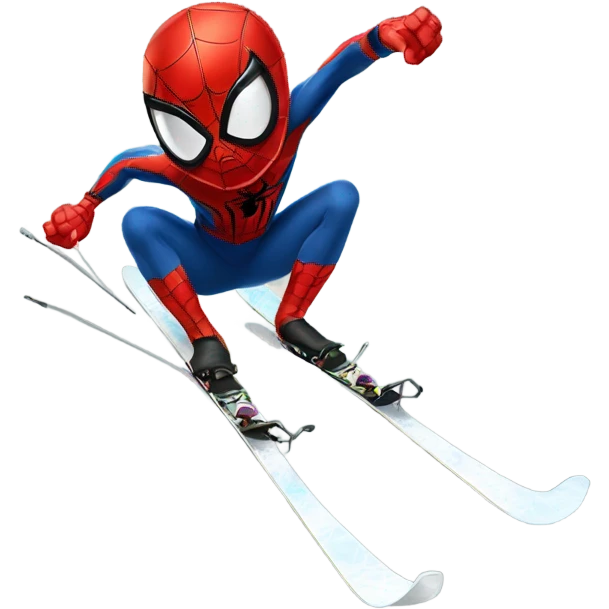 Spider-Man skiing emoji