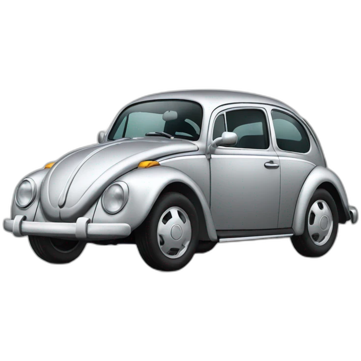Volkswagen silver car emoji