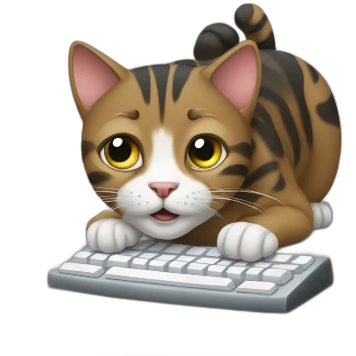 a-cat-typing-on-a-keyboard emoji