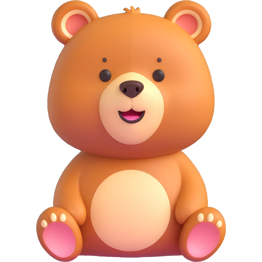 adorable bear emoji