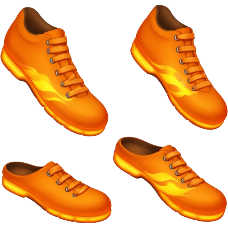 Footsteps of fire emoji