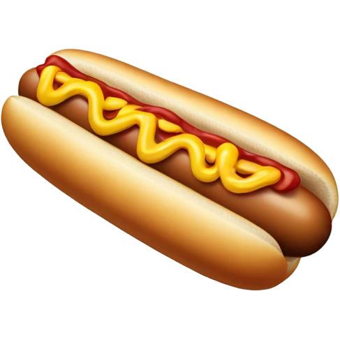 Big hot dog emoji