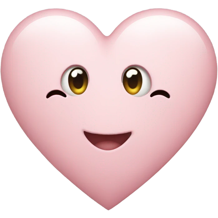 pastel pink heart emoji