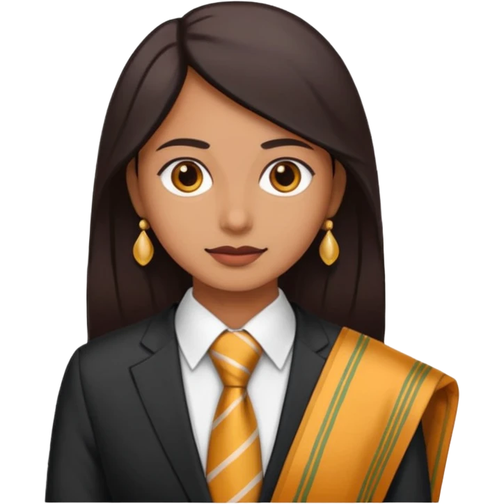 tie and saree emoji