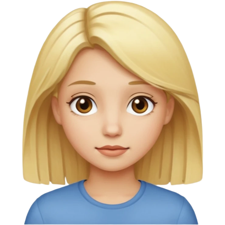 A girl with blonde hair emoji