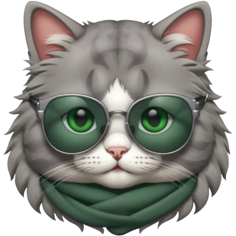 A cat wearing sunglasses emoji