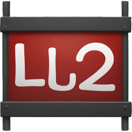 Sign that says “I Lub U 2” emoji