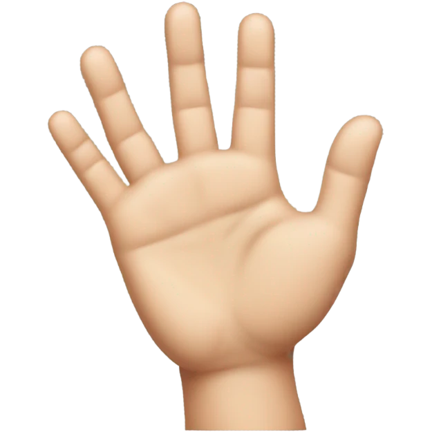 middle and ring fingers folded down emoji