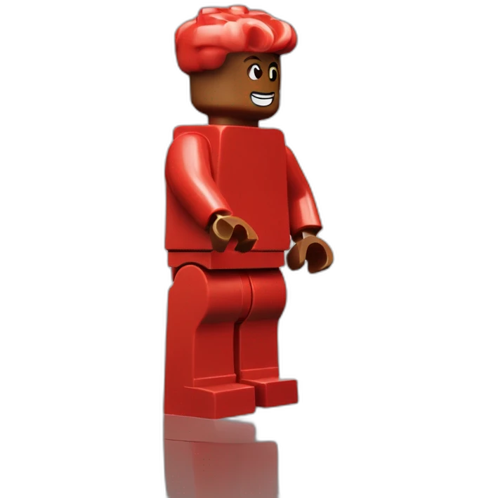 one red lego brick emoji