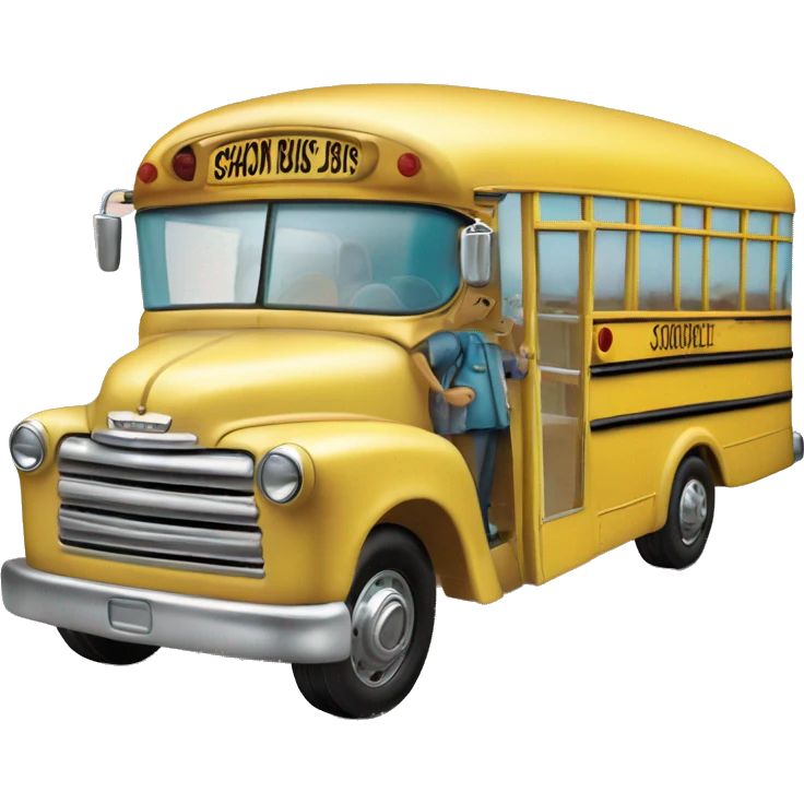Matchbox school bus ice cream 1954 Chevrolet  emoji