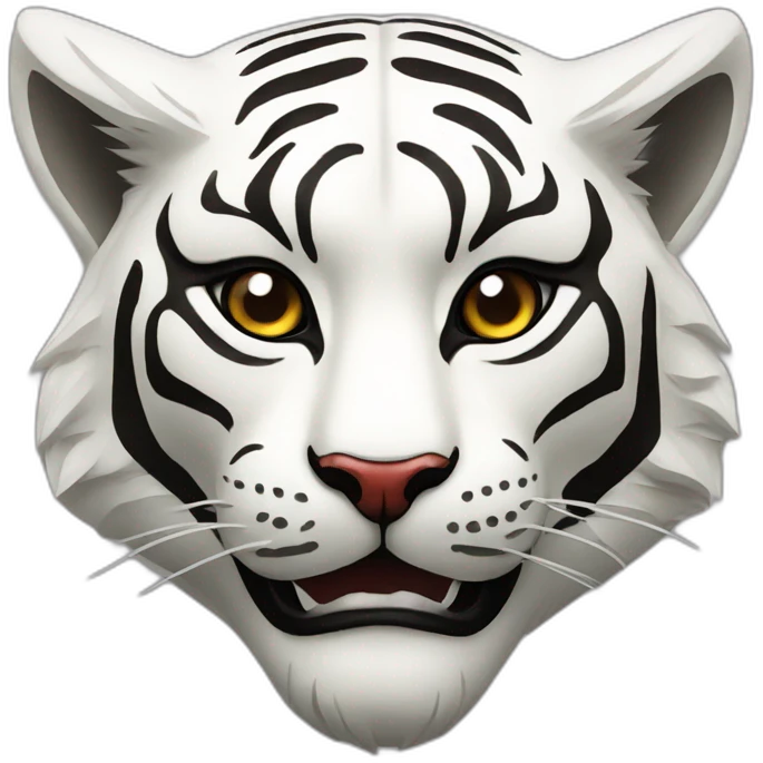 diamond tiger Japanese mask emoji