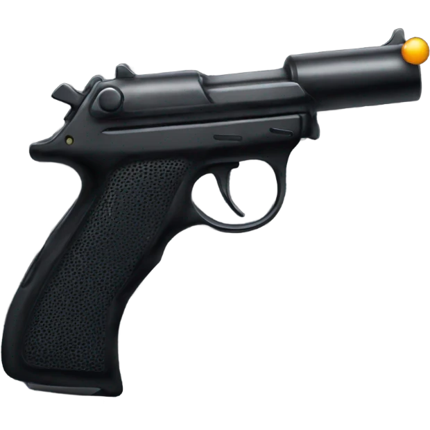 Black BB gun  emoji