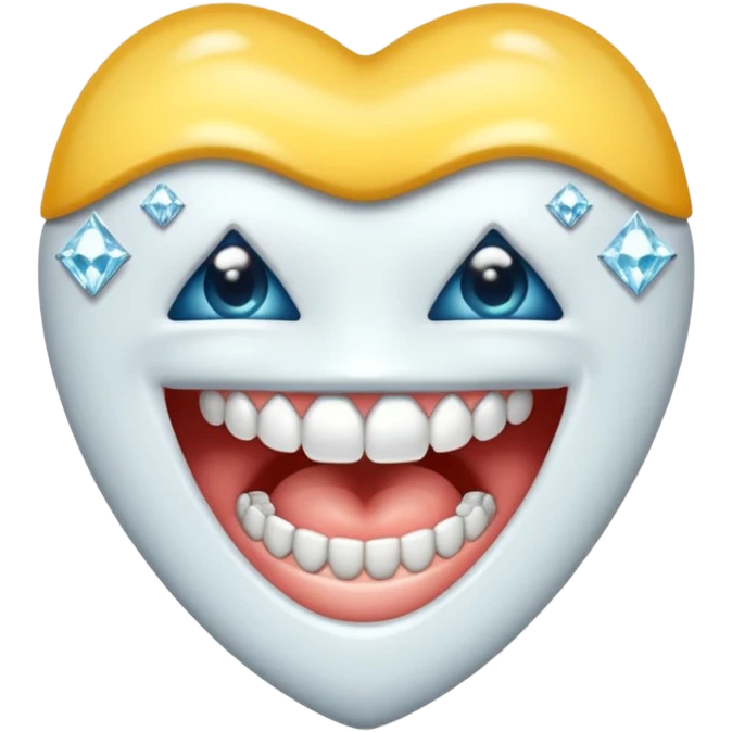 Diamond teeth emoji