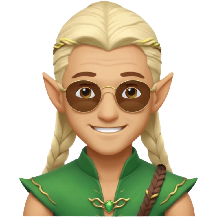 elf male legolas terminator summer wibe sunglasses emoji