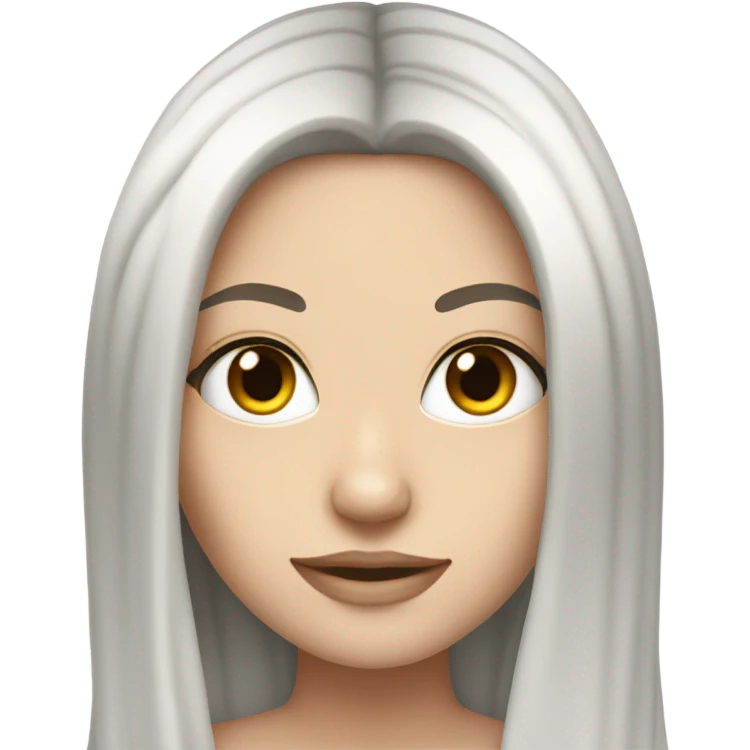 Hot white girl with black hair emoji