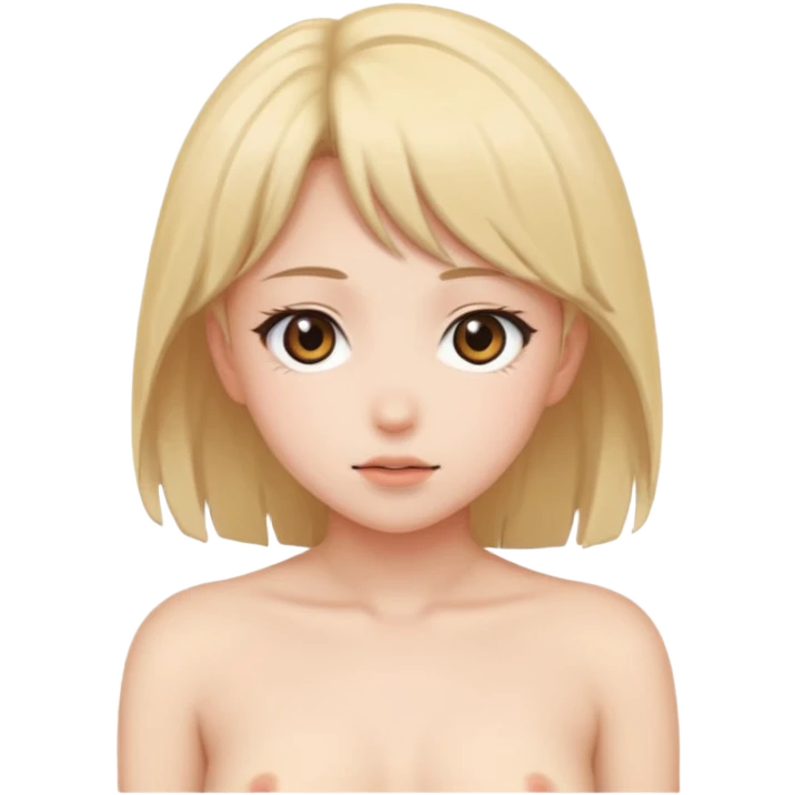 Создай стикер голая аниме тянка emoji
