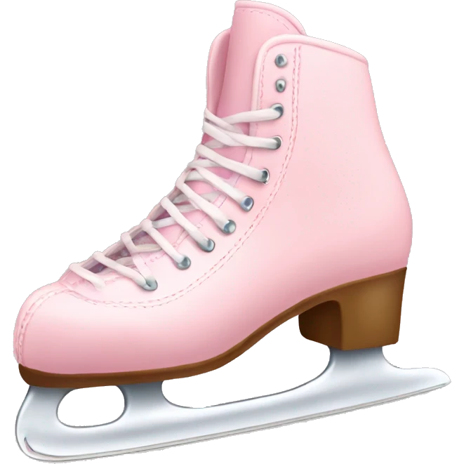 pastel pink ice skates emoji