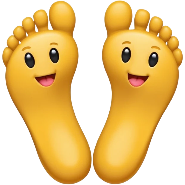 Des pieds avec une langue  emoji
