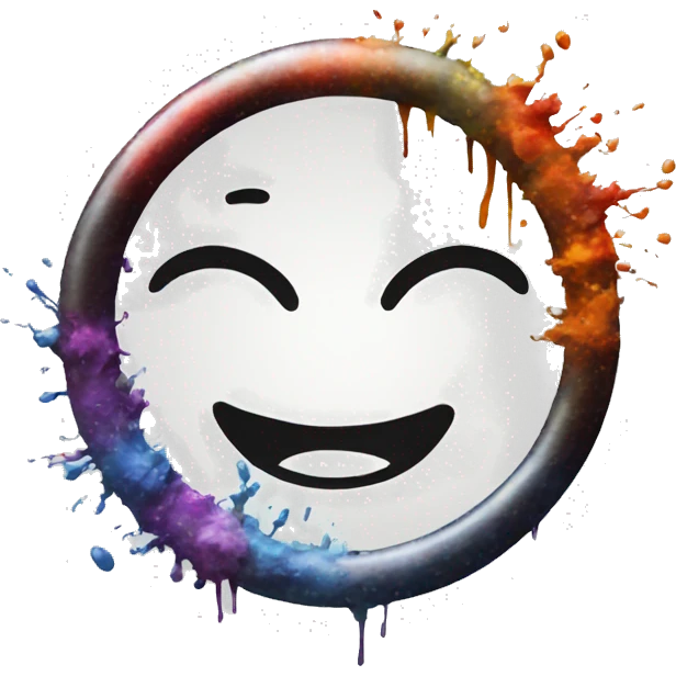enso with psychotic spatters emoji