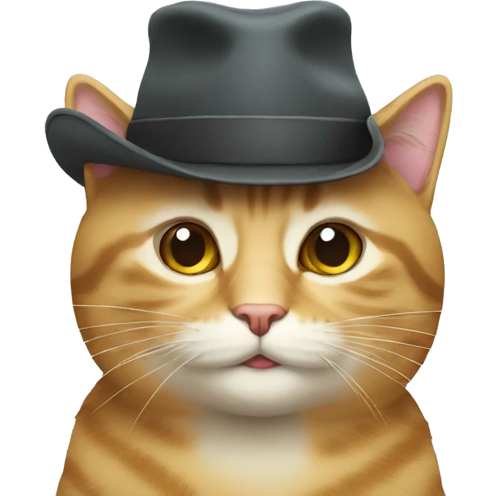 Cat with hat emoji