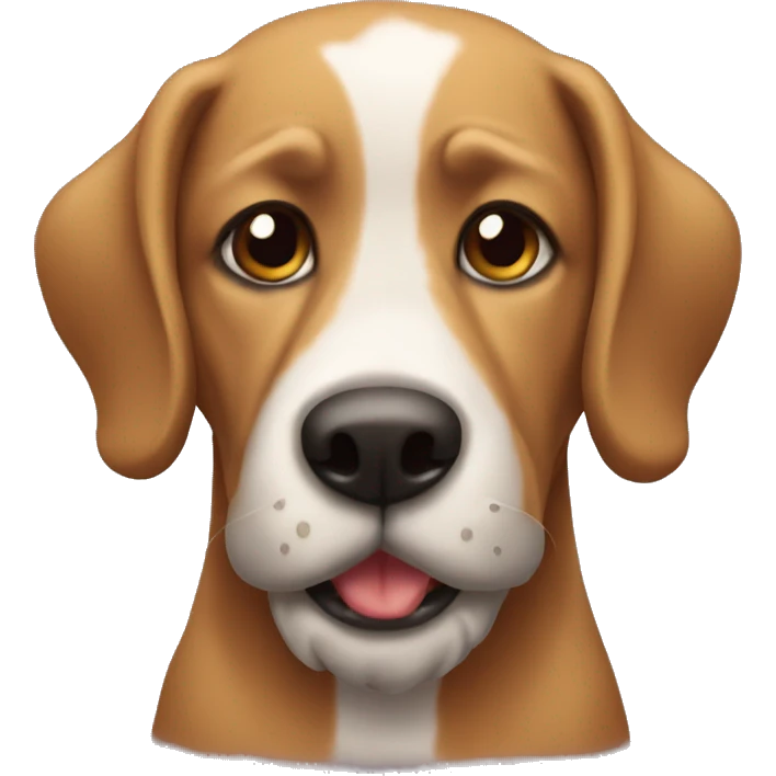 Perro con barba emoji