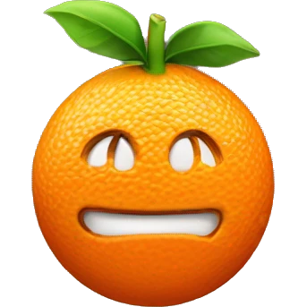 3D Orange  emoji