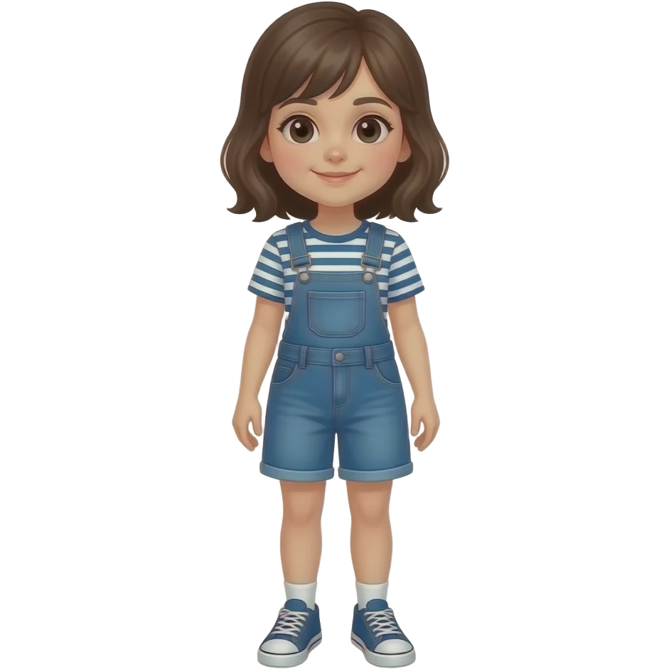 Minor girl full body emoji