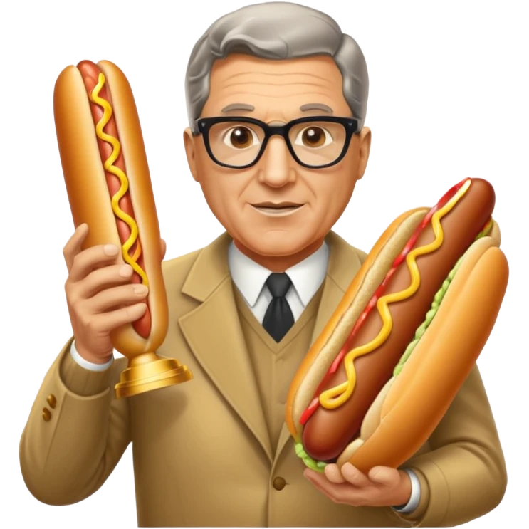 Vince Lombardi, trophy hot dog emoji