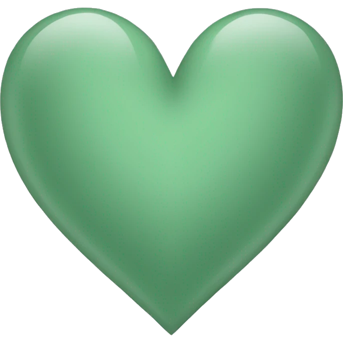 sage green heart emoji