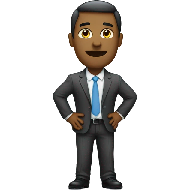 Standing on business  emoji