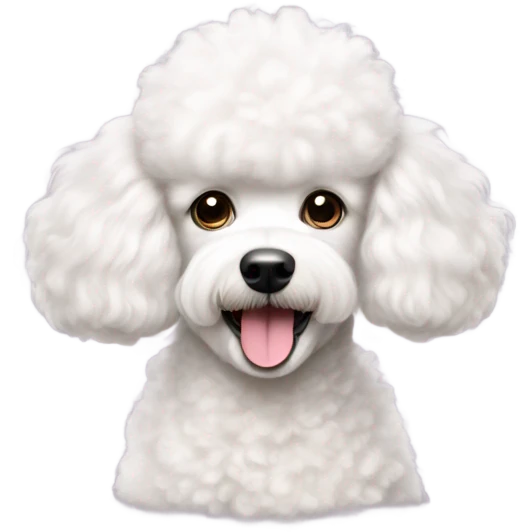 White poodle  emoji