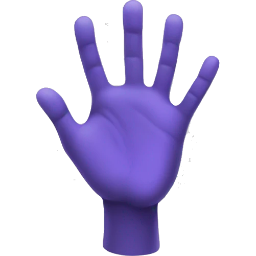 Hand néon emoji