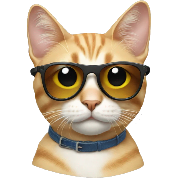 Cat with sunglasses emoji