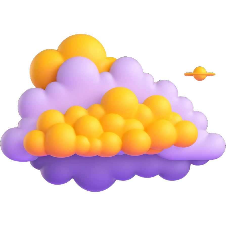 golden yellow Flying Nimbus cloud from Dragon Ball anime emoji