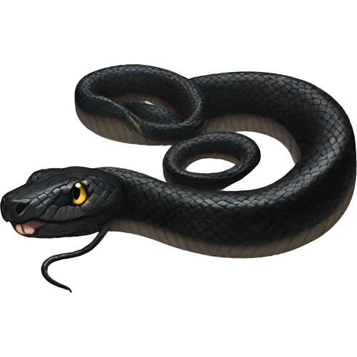 Black snake  emoji