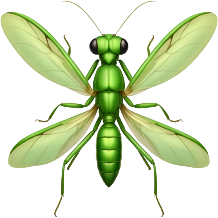 mantide religiosa visione semi laterale semi  frontale emoji