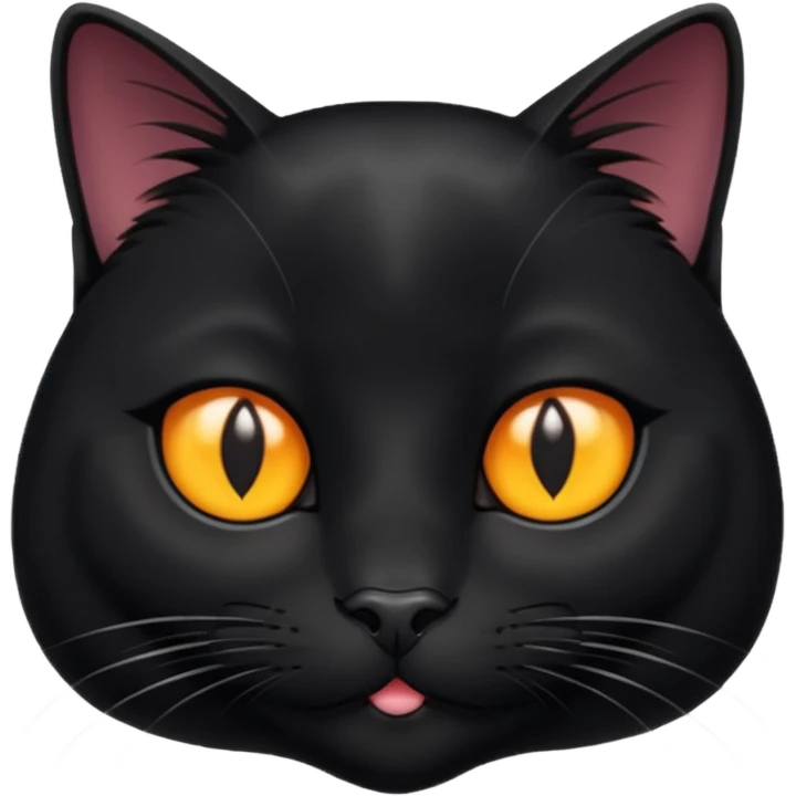 Solin wäre ein Kater mit nachtschwarzem, glänzendem Fell, kräftig gebaut und zugleich von seltener Eleganz. Sein Blick – tief und warm – scheint in die Seele zu führen, während seine Bewegung lautlos ist wie ein Schatten, der sich still an die Seite schmiegt.ihn nichts auf der Welt erschüttern. emoji