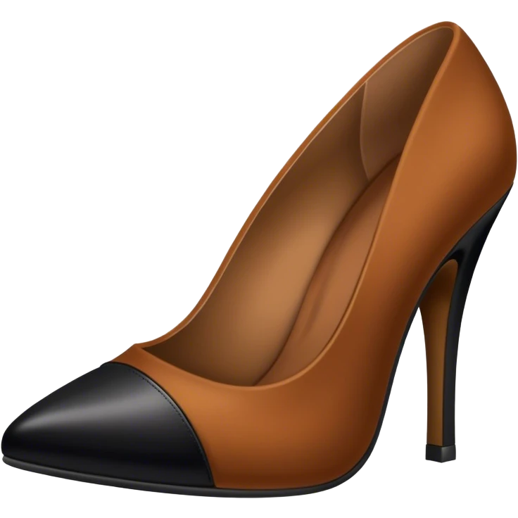 a very sexy black heel emoji